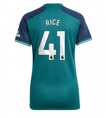 Lacne Ženy Futbalové dres Arsenal Declan Rice #41 2023-24 Krátky Rukáv - Tretina